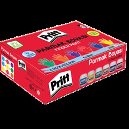 PRİTT PARMAK BOYASI 30ML 6 RENK