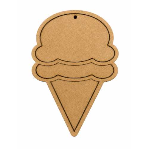 ESMAY MDF BOYAMA OBJESİ 20X15CM DONDURMA