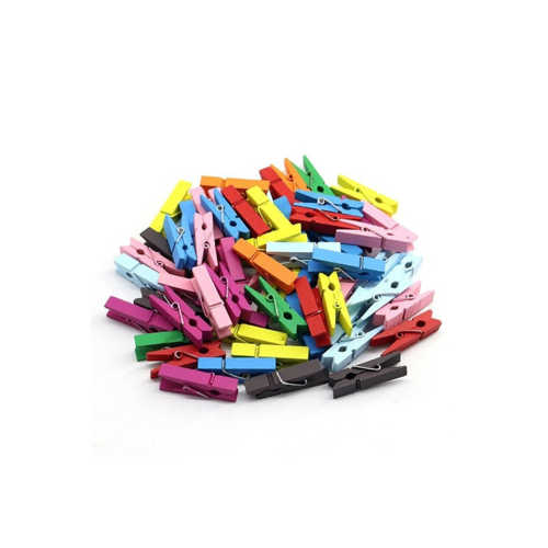 HM AHŞAP MİNİ MANDAL RENKLİ 45MM 6850-11 100LÜ