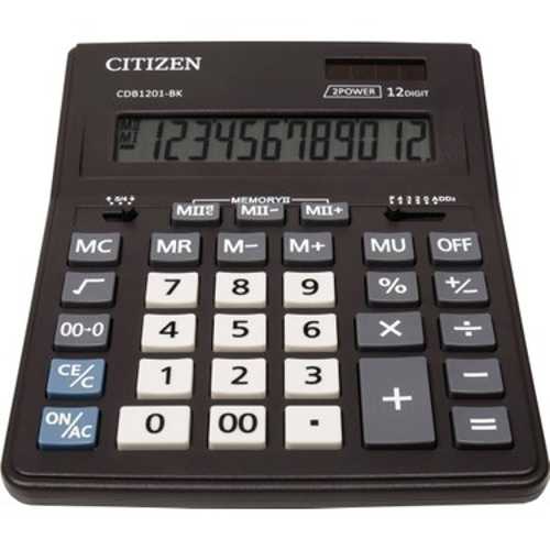 CİTİZEN HESAP MAKİNASI BÜYÜK CDB-1201BK