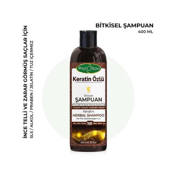 PHYTOFLORA KERATİN ÖZLÜ ŞAMPUAN 400 ML