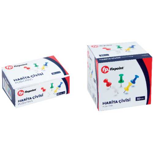FİXPOİNT HARİTA ÇİVİSİ KARIŞIK RENK P-2459