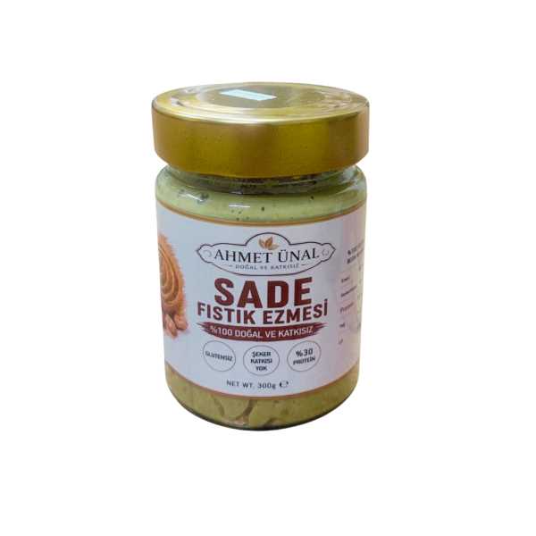 BY AHMET ÜNAL SADE YER FISTIK EZMESİ 300 GR