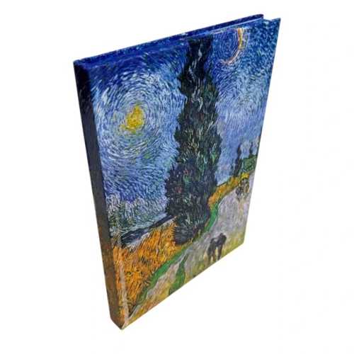 PRESTİJ S. KAPAK 14X20 LASTİKLİ DEFTER SELVİ YILDZ