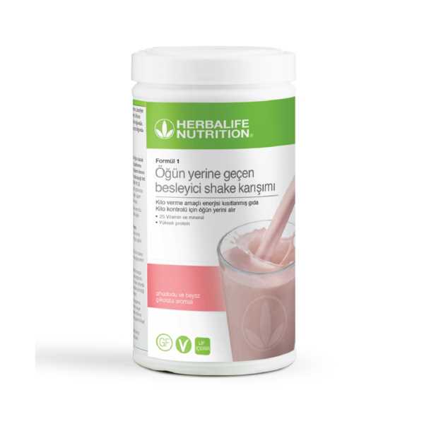 HERBALİFE NUTRITION SHOP FORMÜL 1 BESLEYİCİ SHAKE KARIŞIMI AHUDUDU VE BEYAZ ÇİKOLATA 