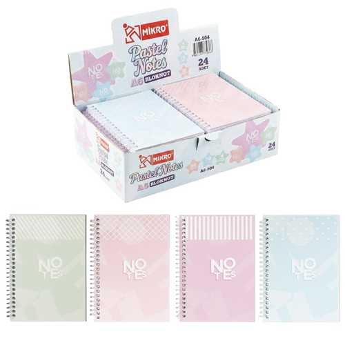 MİKRO A6-504 BLOKNOT 50SYF SOFT PASTEL SERİES