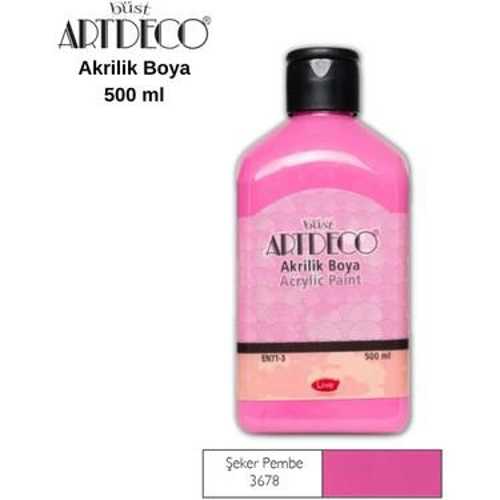ARTDECO AKRİLİK BOYA 500ML 3678 ŞEKER PEMBE