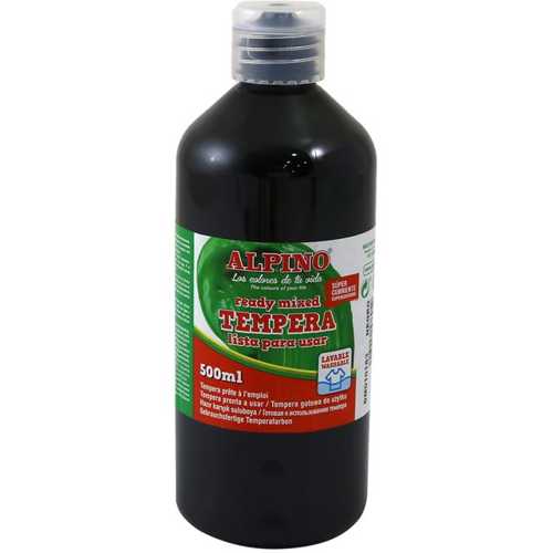 ALPİNO TEMPERA SULU BOYA 500ML SİYAH DM-010183