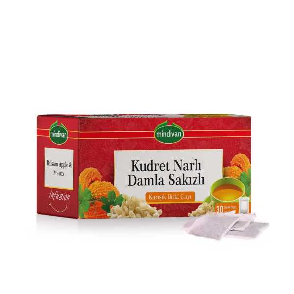 MİNDİVAN KUDRET NARLI DAMLA SAKIZLI ÇAY - 30'LU SÜZEN POŞET