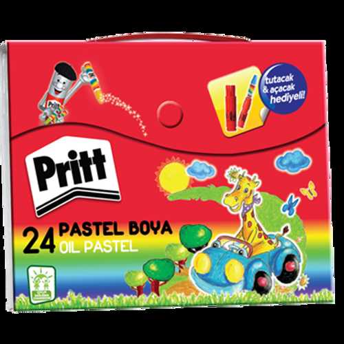 PRİTT PASTEL BOYA 24 RENK ÇANTALI