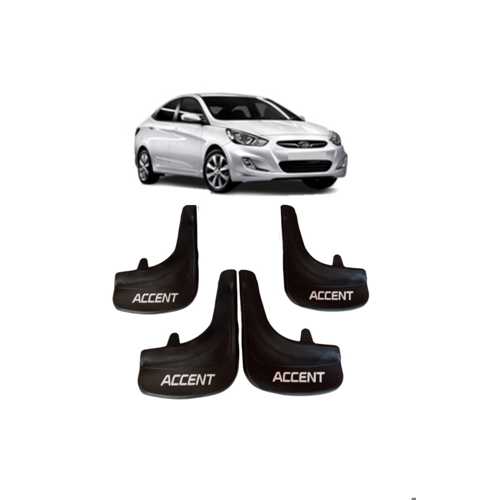 HYUNDAİ ACCENT BLUE ACCENT YAZILI 4'LÜ TOZLUK ÇAMURLUK PAÇALIK