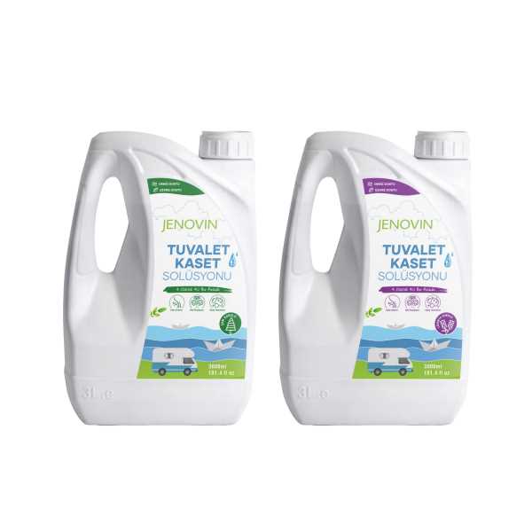 JENOVİN KARAVAN TEKNE YAT TUVALET WC KASET ATIK KİMYASALI LAVANTA - ÇAM KOKULU 3L