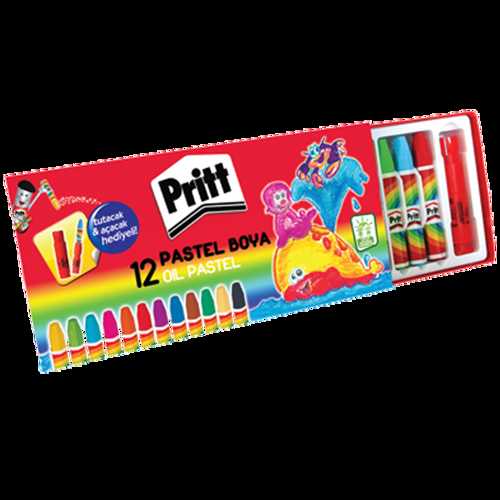 PRİTT PASTEL BOYA 12 RENK KARTON KUTU