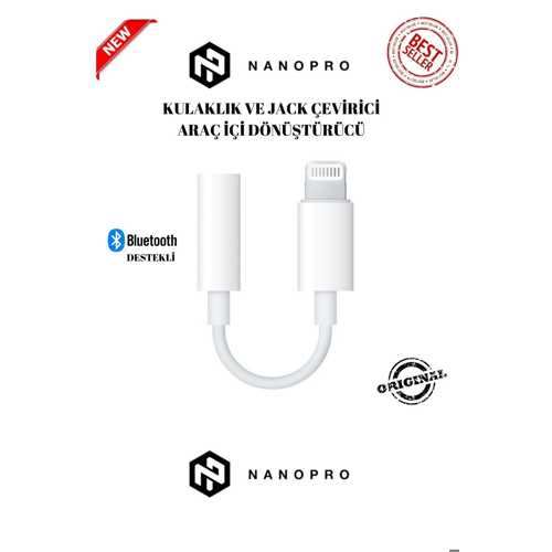 IPHONE IPAD LIGHTNING UYUMLU KULAKLIK ÇEVIRICI AUX DÖNÜŞTÜRÜCÜ ARA KABLOSU