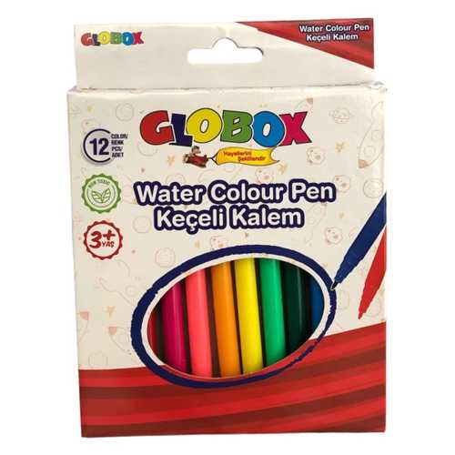 GLOBOX KEÇELİ BOYA KALEMİ 12 Lİ 1525