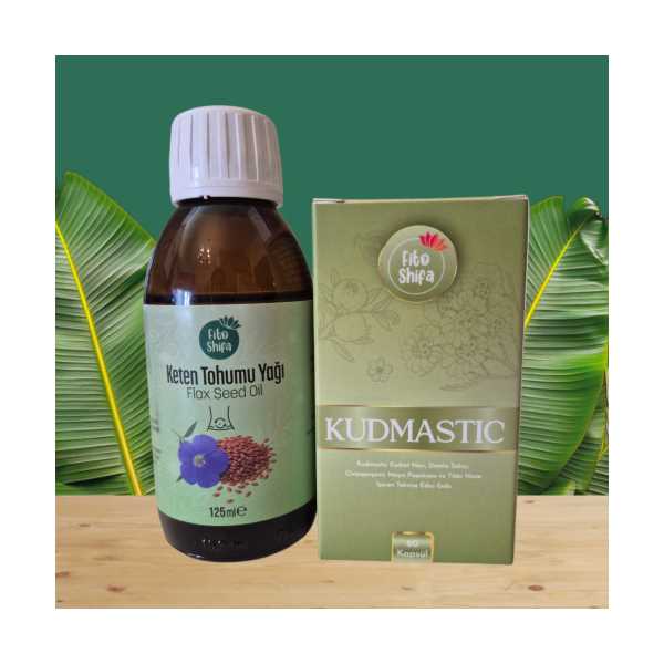 KUDMASTİC  (KUDRET NARI, DAMLA SAKIZI) 60 KAPSÜL / KETEN TOHUMU YAĞI