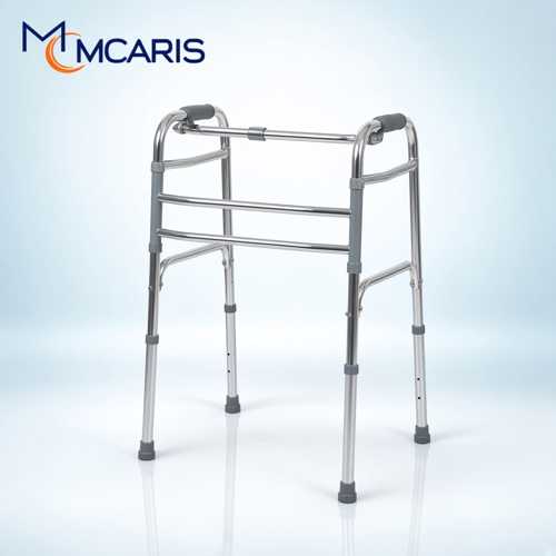 KATLANABILIR YÜRÜTEÇ KROM | MCARIS HAFIF WALKER | BORU ÇAPI 25 MM