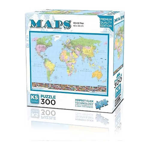 KS DÜNYA MAP 300 PARÇA PUZZLE