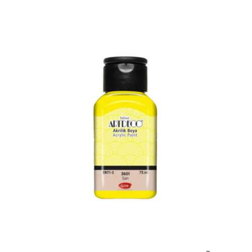ARTDECO AKRİLİK BOYA 75ML SARI 3601