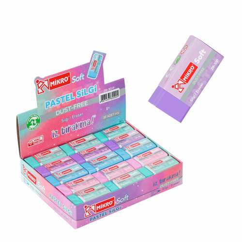 MİKRO 2B-30P (PASTEL) SOFT SİLGİ -30-
