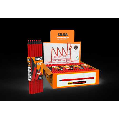 SİLKA DARK RED COPY KIRMIZI KALEM -12-