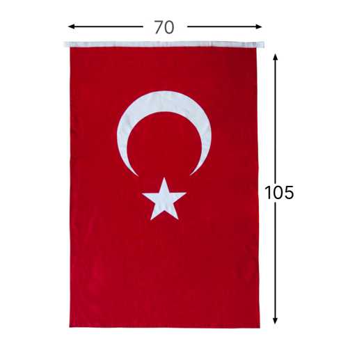 ORMİ ALPAKA TÜRK BAYRAĞI 70X105CM