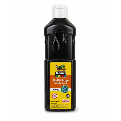 NOVA COLOR AKRİLİK BOYA 500GR SİYAH