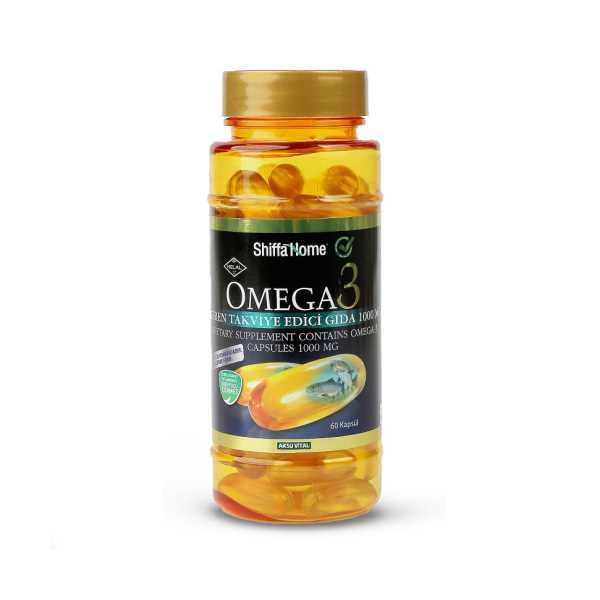 SHİFFA HOME OMEGA 3  - 60 ADET X 1000 SOFTJEL YUMUŞAK KAPSÜL