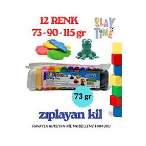OZANKİL ZIPLAYAN OYUN HAMURU 12 RENK 73GR