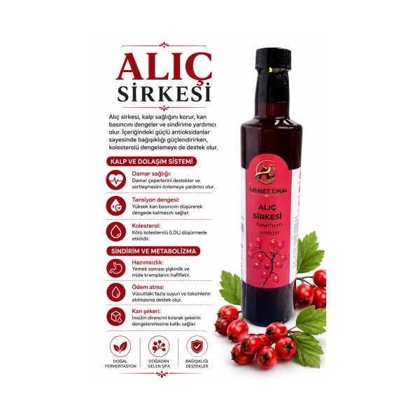 BY AHMET ÜNAL - DOĞAL ALIÇ SİRKESİ 500 ML 