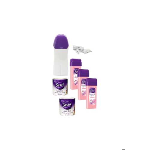 KARTUŞ AĞDA MAKINESI + SESU PEMBE ROLL-ON AĞDA 3'LÜ + AĞDA BEZI 10 M 2'LI