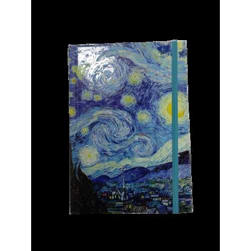 PRESTİJ S. KAPAK 14X20 LASTİKLİ DEFTER YLDZLI GECE