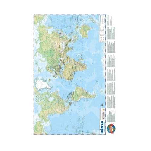 MEP DÜNYA HARİTASI 50X70