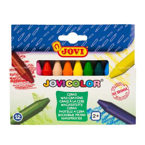 JOVİ JUMBO YUVARLAK MUM BOYA 12 RENK