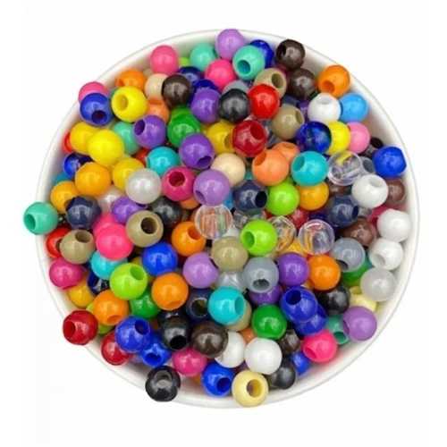 PLASTİK MAKROME BONCUK 8MM 500GR KARIŞIK B3992