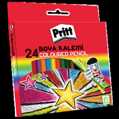 PRİTT PASTEL BOYA 24 RENK-KARTON KUTU