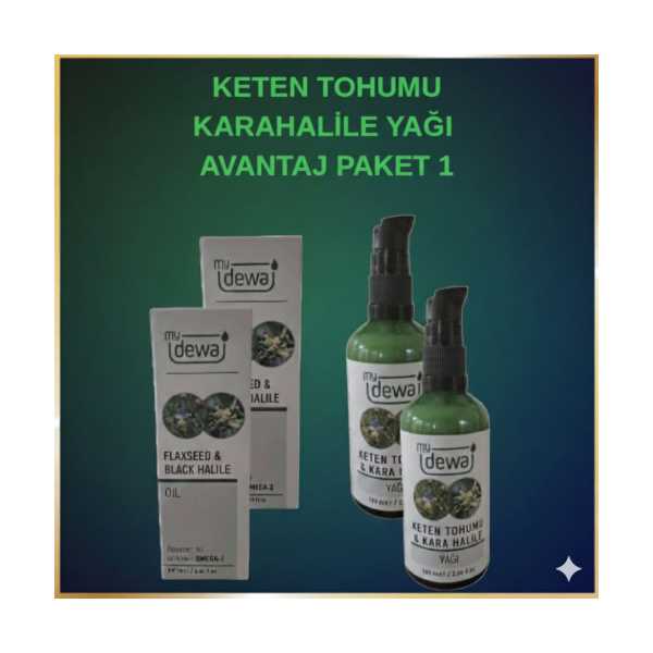 MY DEWA KETEN TOHUMU & KARAHALİLE YAĞI AVANTAJ PAKET 1