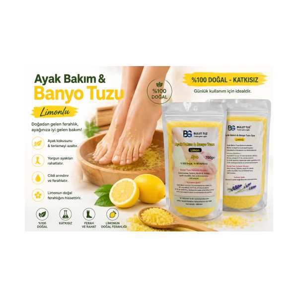 AYAK BAKIM BANYO TUZU LIMONLU 700 GR