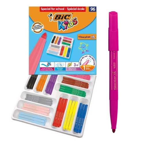 BİC ECO VİSA YIK. JUMBO KEÇELİ BOYA KALEMİİ 96LI
