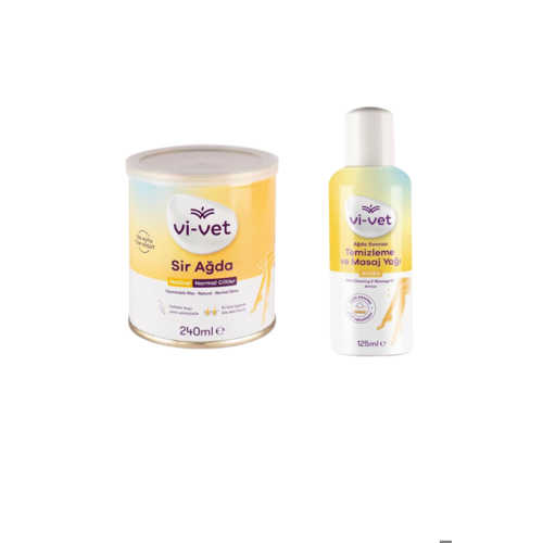 VI VET SIR KAVANOZ AĞDA NATURAL 240 GR + AĞDA SONRASI TEMIZLEME VE MASAJ YAĞI ARNIKA 125ML