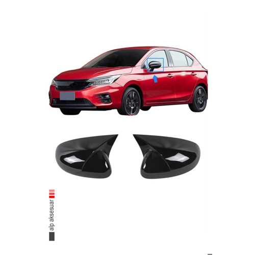 HONDA CİTY 2020+ AYNA KAPAĞI - YARASA MODEL İTHAL ABS PARLAK SİYAH - AYNA KAPAĞI