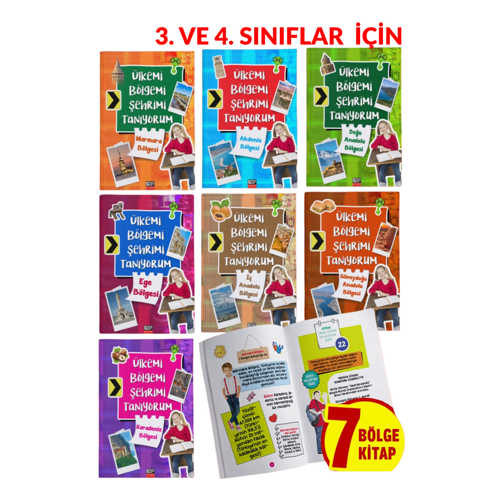 ÇOCUKLAR İÇİN ÜLKEMİZİN 7 BÖLGESİNİ ANLATAN MASALSI SET