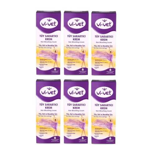 VİVET TÜY SARARTICI KREM 70 ML + 35 ML X 6 ADET