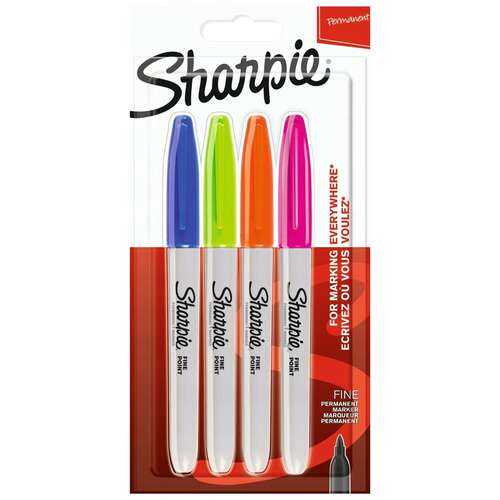 SHARPİE MARKER KALEM PERMANENT F CANLI RENKLER 4