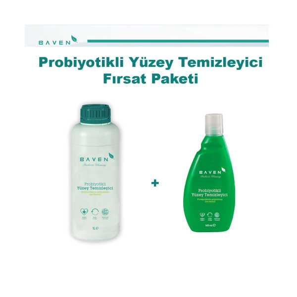 BAVEN PROBİYOTİKLİ YÜZEY TEMİZLEYİCİ FIRSAT PAKETİ