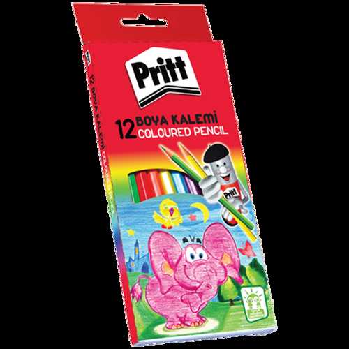 PRİTT KURU BOYA KALEM 12 RENK