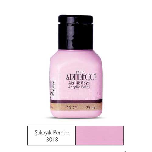 ARTDECO AKRİLİK BOYA 25ML 3018 ŞAKAYIK PEMBE
