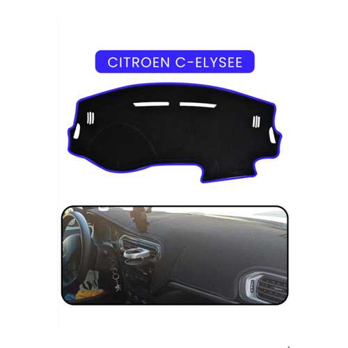 CITROEN C-ELYSEE - PEUGEOT 301 UZUNTORPİDO KORUMA HALISI MAVİ KENAR
