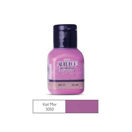 ARTDECO AKRİLİK BOYA 25ML 3050 KIZIL MOR