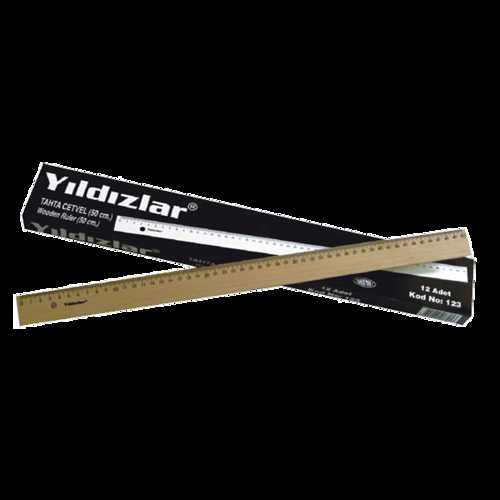 YILDIZLAR TAHTA CETVEL 50CM 123